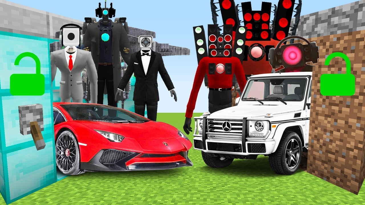 TİTAN KAMERA ADAM GARAJ VS TİTAN HOPARLÖR KAFA GARAJ 😱 - Minecraft