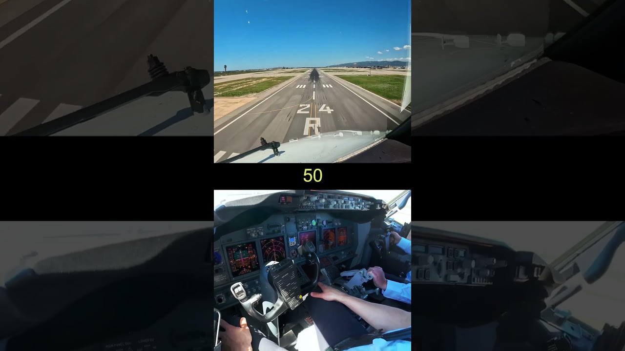 Barcelona Landing Boeing 737