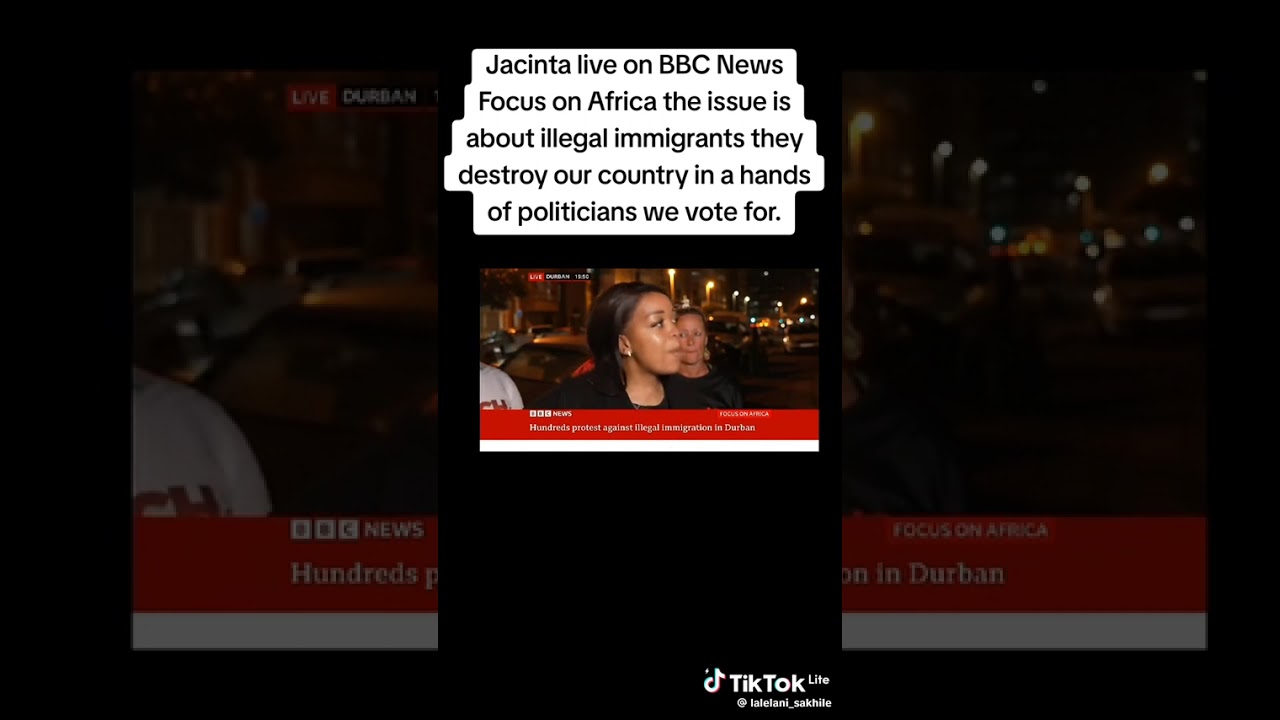 Jacinta Ngobese live interview on BBC news