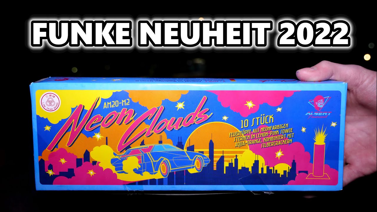 Funke NEON CLOUDS Feuertöpfe - Albert  [𝟰𝗞] | JJFireworks