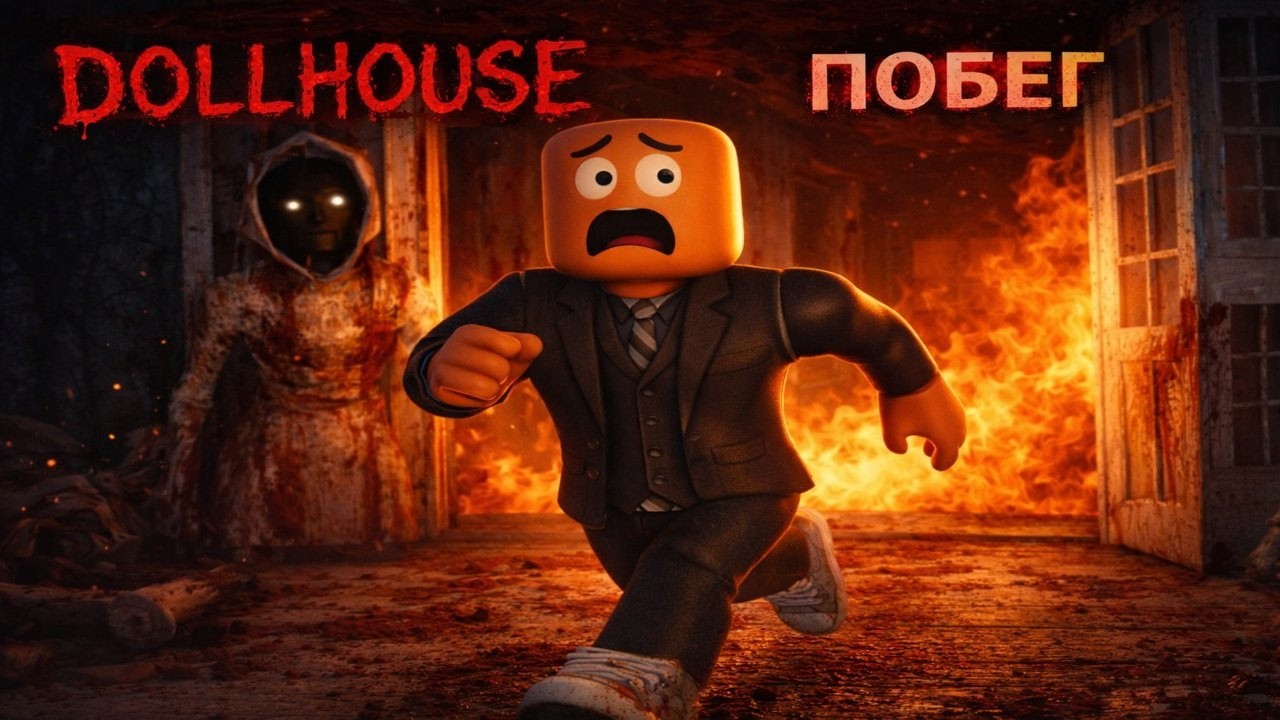 ПОБЕГ ИЗ КУКОЛЬНОГО ДОМИКА В ROBLOX
