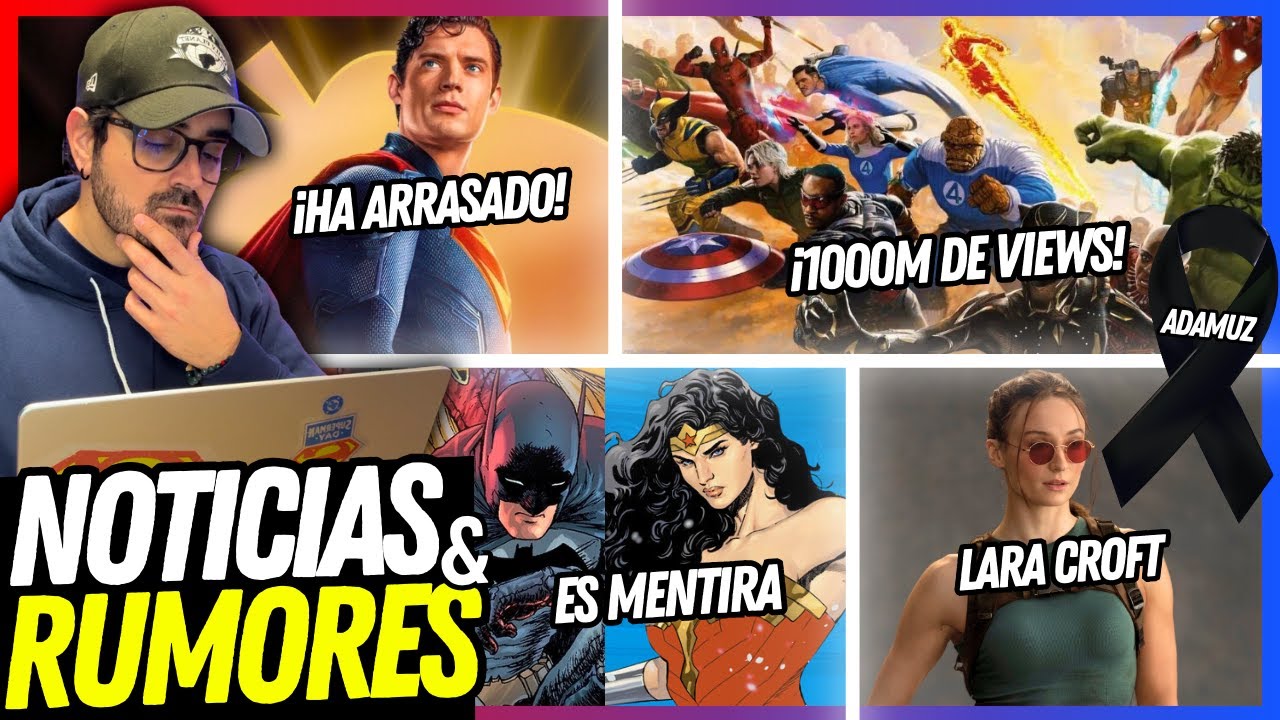 AVENGERS DOOMSDAY rompe Internet, SUPERMAN arrasó, nueva LARA CROFT, James Gunn DESMIENTE rumores