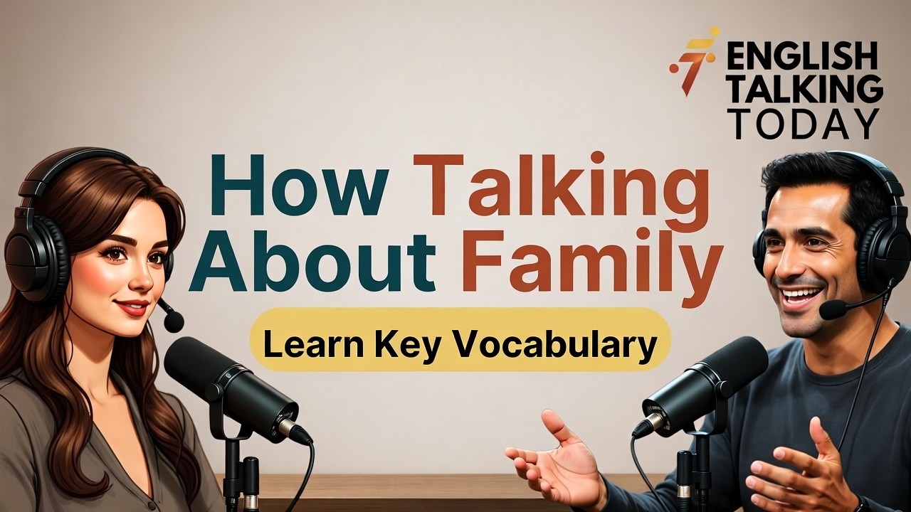 Talking About Family in English | Learn Key Vocabulary + Natural Conversation English Talking Today