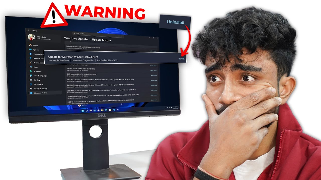 Uninstall This Windows Update Right Now *URGENT* 🚨Microsoft Says  Before it's To Late