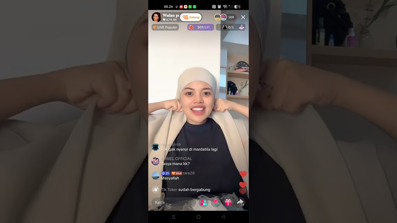 Malam malam unboxing plus tutorial hijab masyallah 