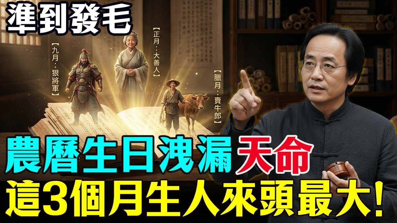 倪海廈：你的「農曆生日」洩漏了你的前世今生！這3個月生人來頭最大！快來看看你是什麽命？