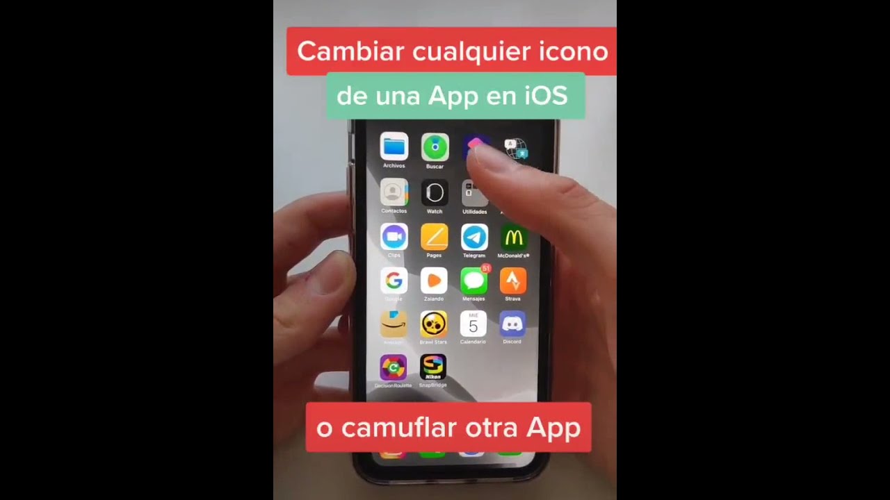 🔥Cambiar cualquier ICONO de una APP en IOS 💥 [Atajos]