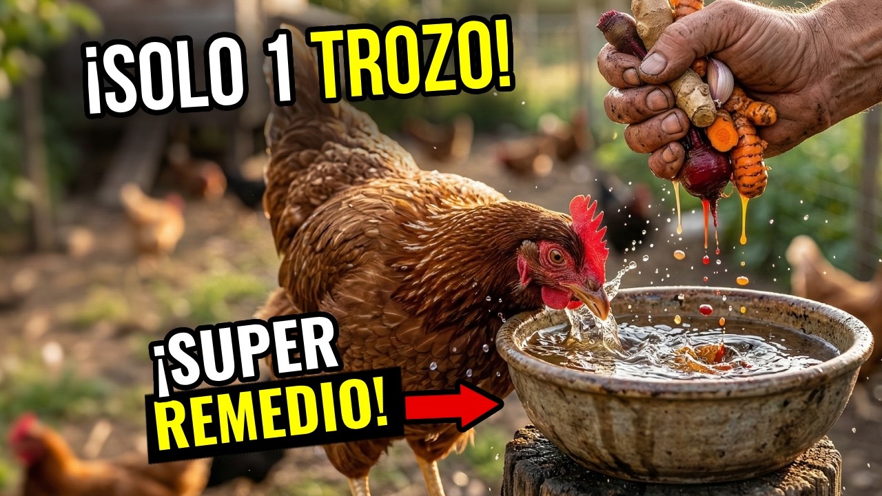 Solo 1 trozo de Cualquiera de ESTAS RAÍCES y tus Gallinas NUNCA MÁS se enfermarán