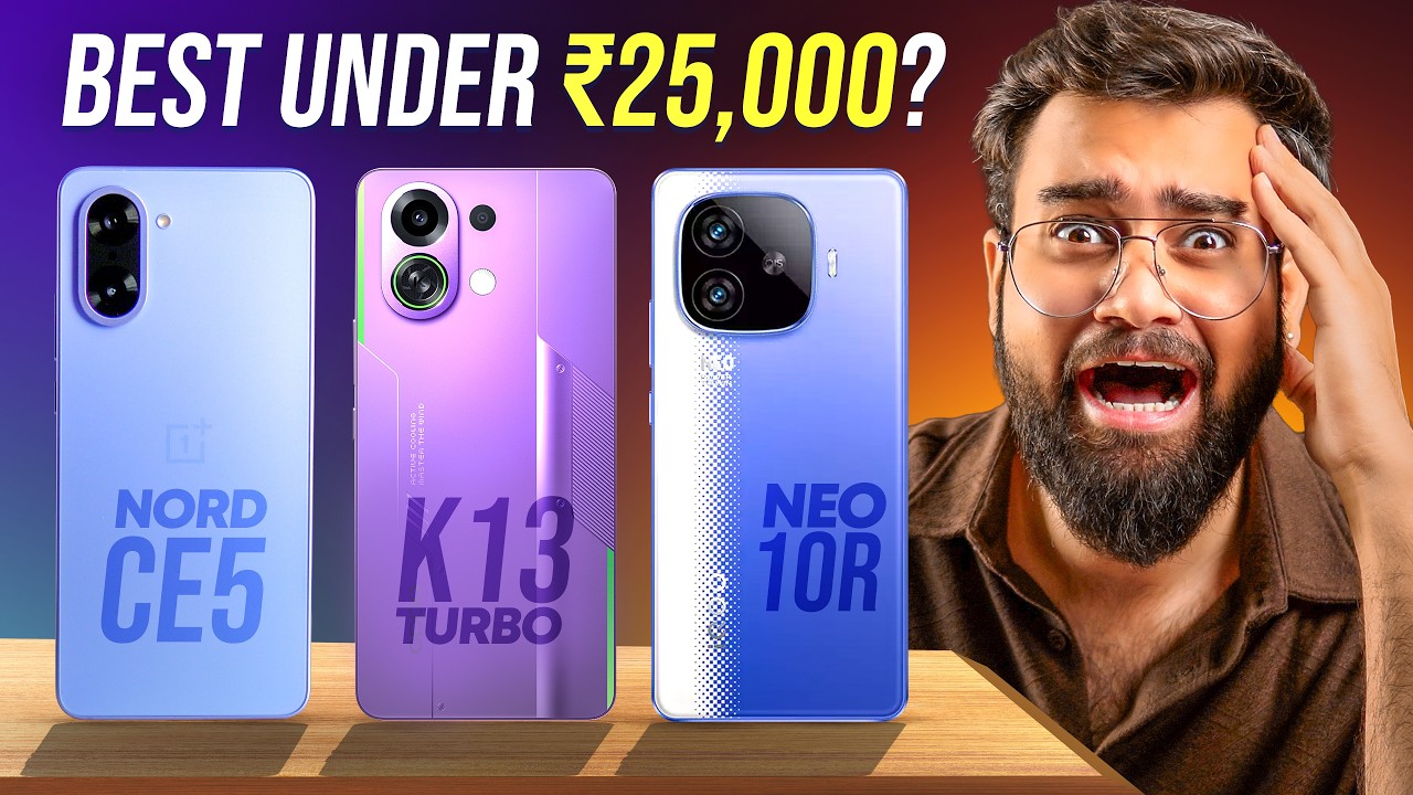 OPPO K13 Turbo vs OnePlus Nord CE 5 vs iQOO Neo 10R India *Full Comparison*