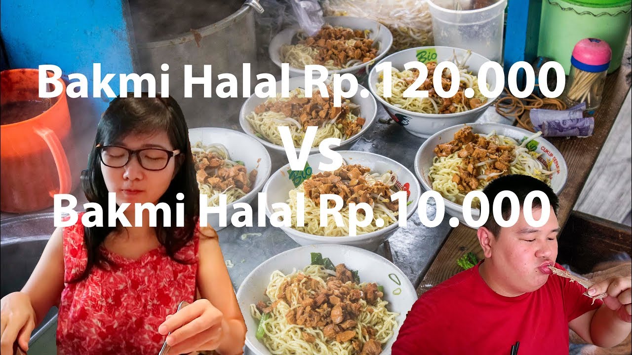 Bakmi Halal Termahal Rp120.000 Vs Bakmi Halal Termurah Rp10.000 di Indonesia / bakmi ayam