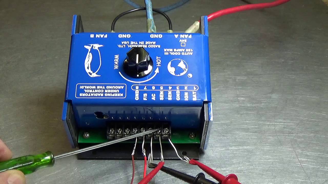 THE AUTO COOL III  A 125 AMP PWM RADIATOR FAN TEMP CONTROLLER