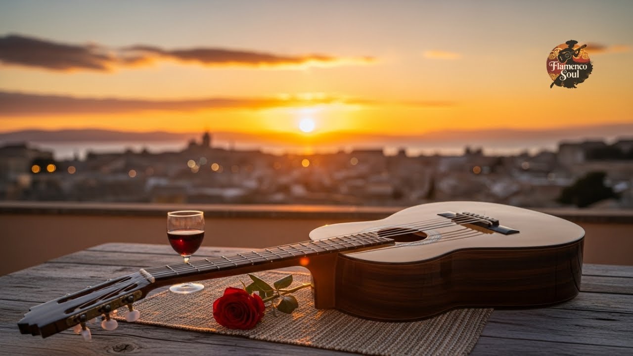 🎸 Flamenco Guitar LIVE 24/7 – Spanish Night Café, Romantic Chill, Relaxing Guitar Music