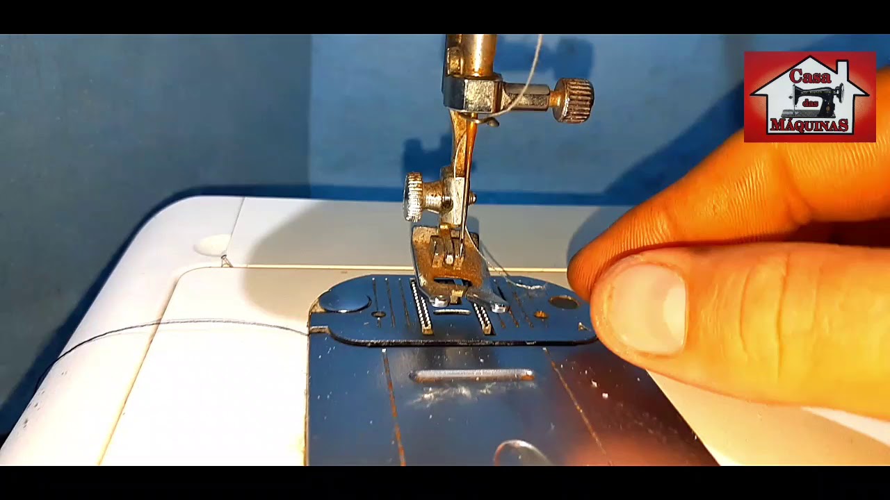 Como enfiar a linha na máquina Singer pret à porter , facilita Plus,  versátil.