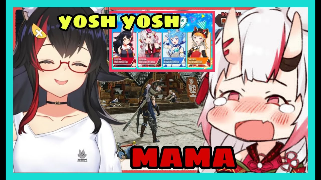 Nakiri Ayame Finally Admit She's Mio's Daughter | Monster Hunter Rise [Hololive/Eng Sub]