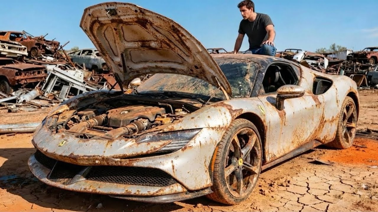 ASMR Car Restoration: Complete Ferrari SF90 Rebuild From Wrecked Supercar to Like‑New Condition