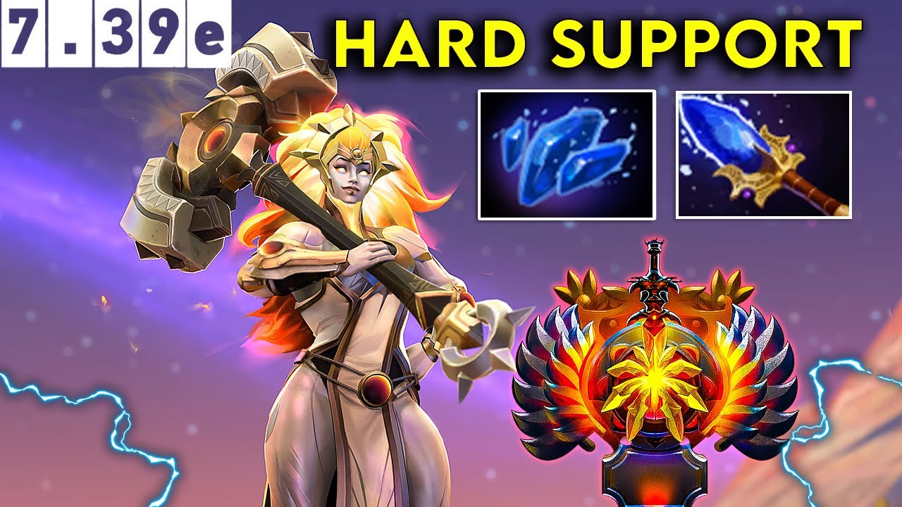 Dawnbreaker Immortal Hard Support - Dota 2 Patch 7.39e Pro Pub Gameplay