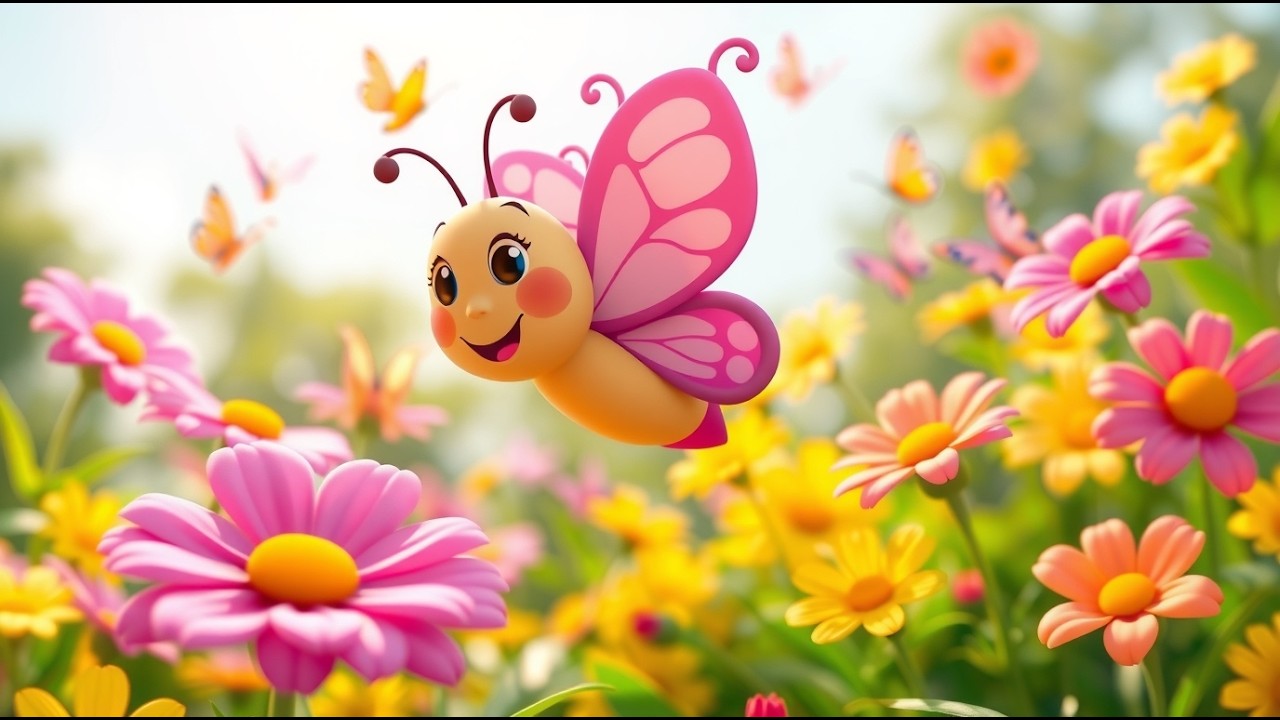 A Borboleta Feliz 🦋   Música Infantil Portuguesa