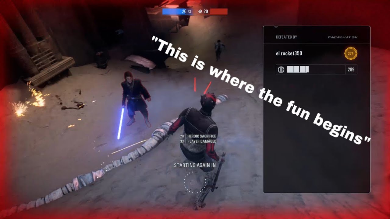 emoting anakin rage quits in HvV