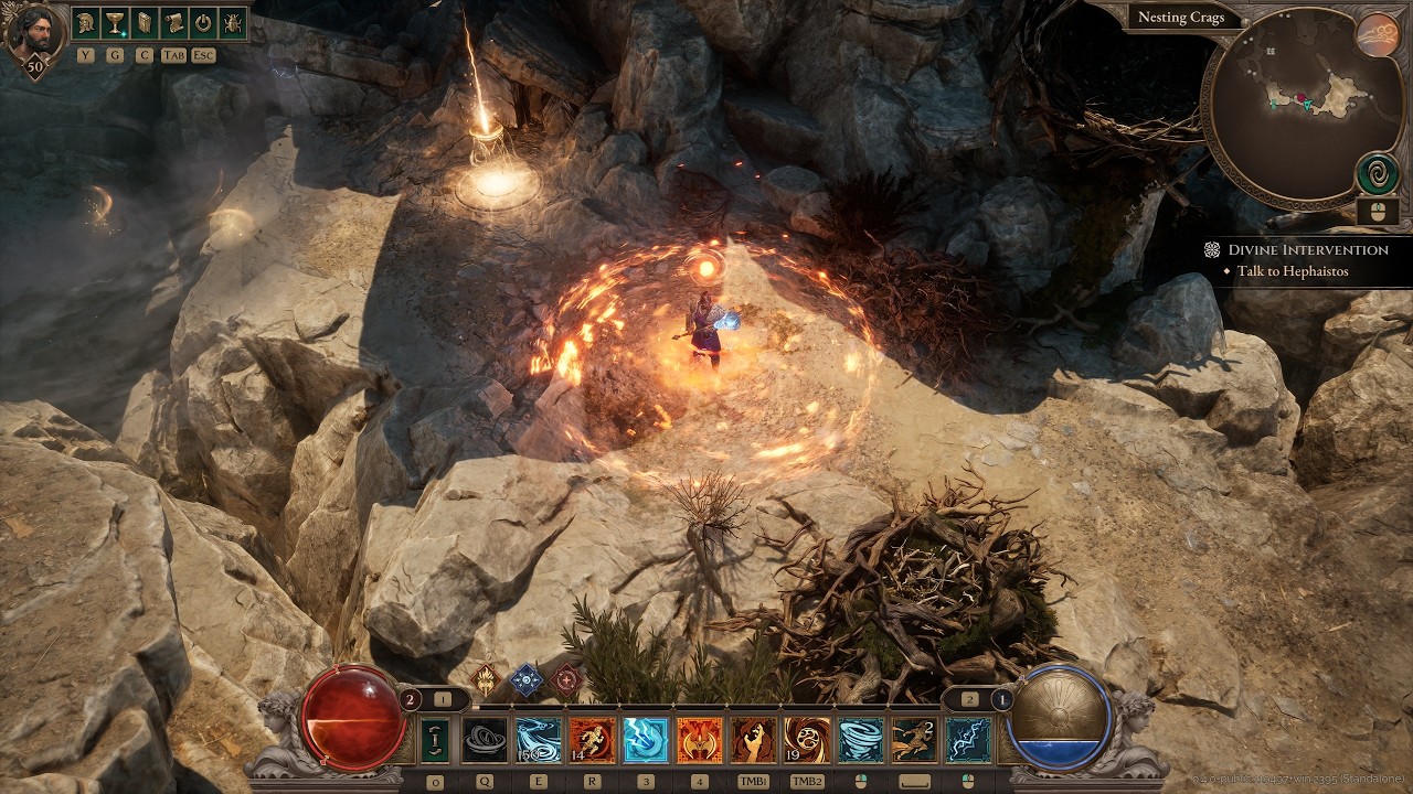 Titan Quest 2 Early Access - lvl50 Elementalist (Storm + Earth) - Spells+Barrier - Tier: S