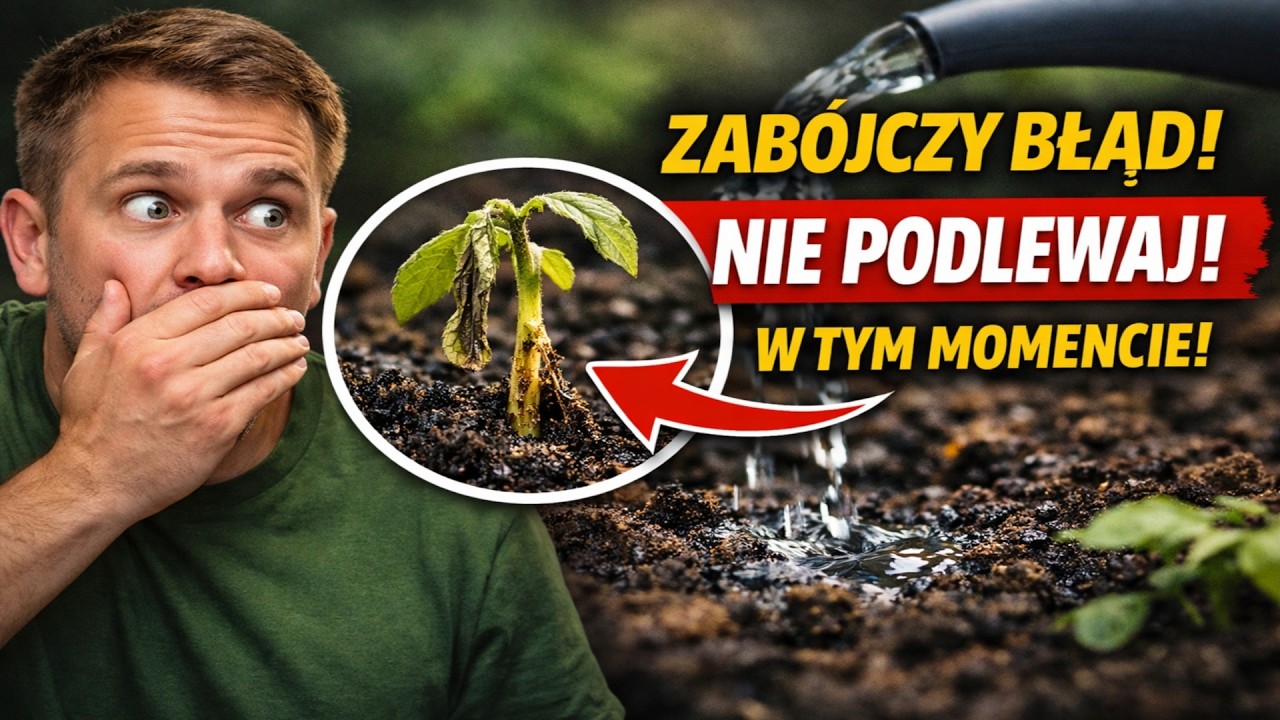 Niszczysz sadzonki własnymi rękami! Zobacz, kiedy kategorycznie NIE WOLNO ich podlewać.