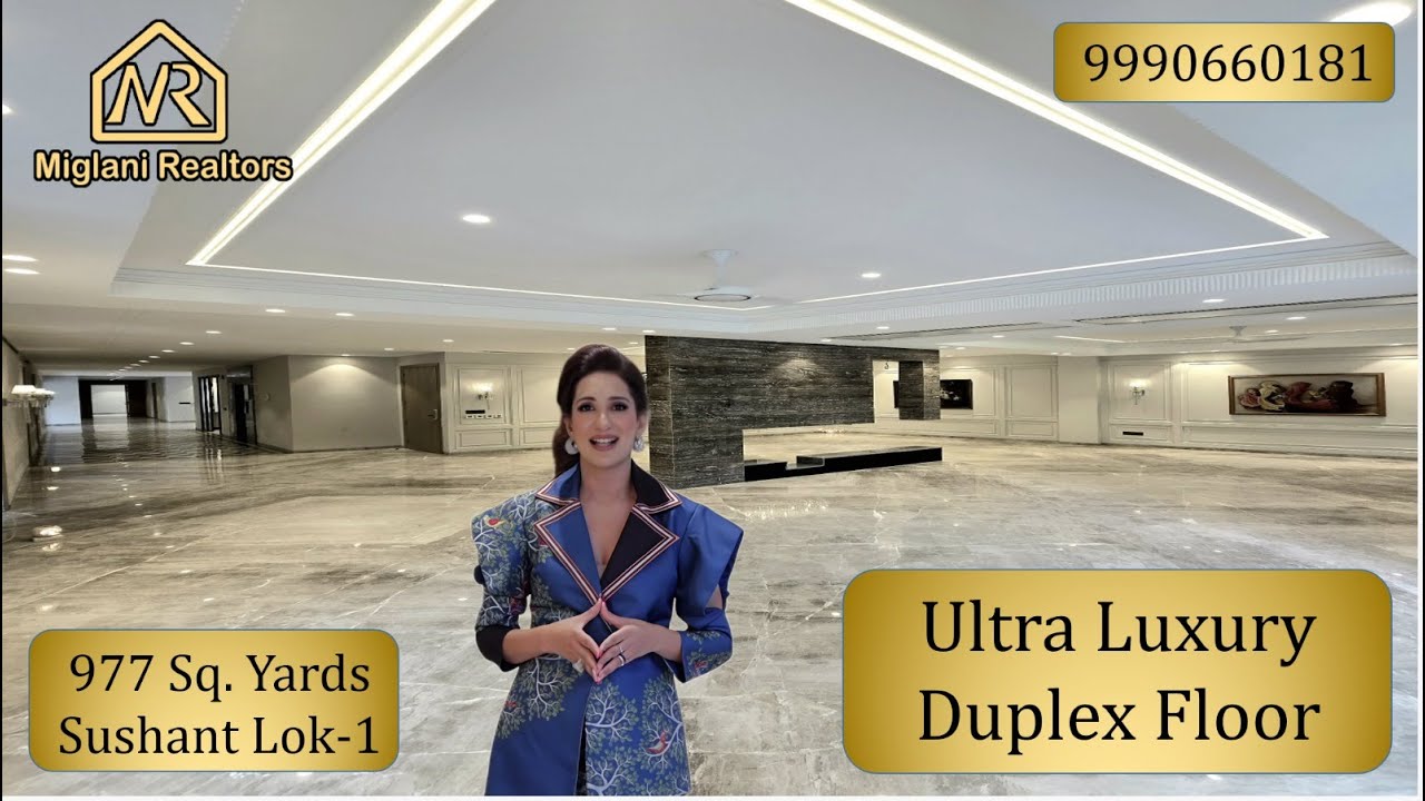 Magnificent Duplex Builder Floor in Sushant Lok 1 | 5 BHK Ultra Luxury Builder Floor in Sushant Lok