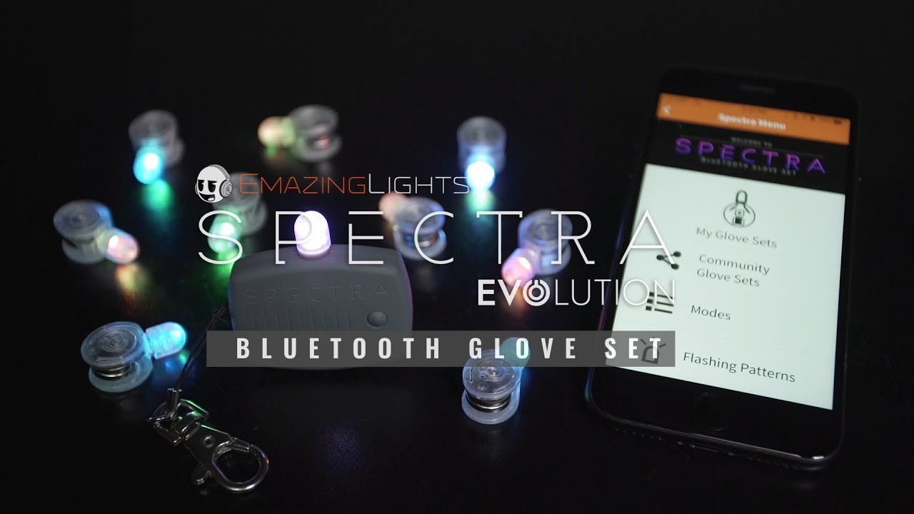 Spectra Evolution Bluetooth Glove Set [EmazingLights.com]