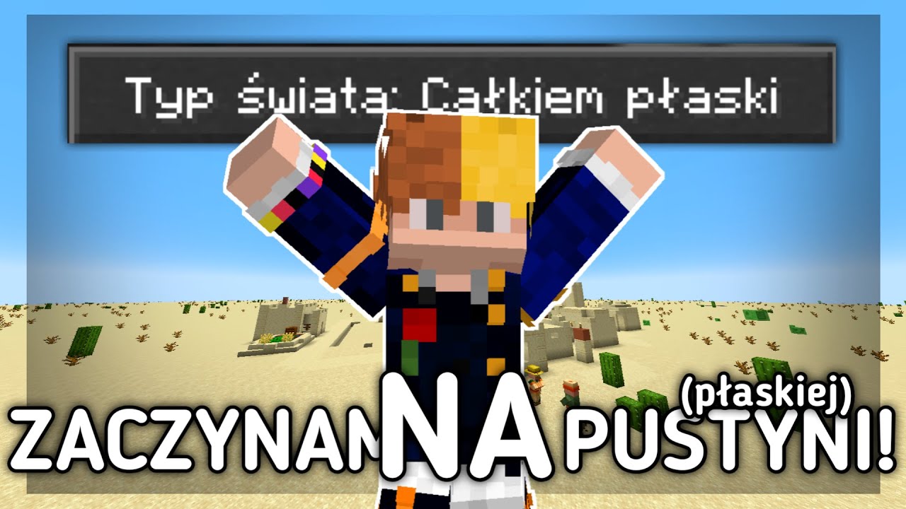 MINECRAFT, ale ZACZYNAM NA PUSTYNNYM FLATWORLDZIE *uda mi się przejść?* 🗡️😲