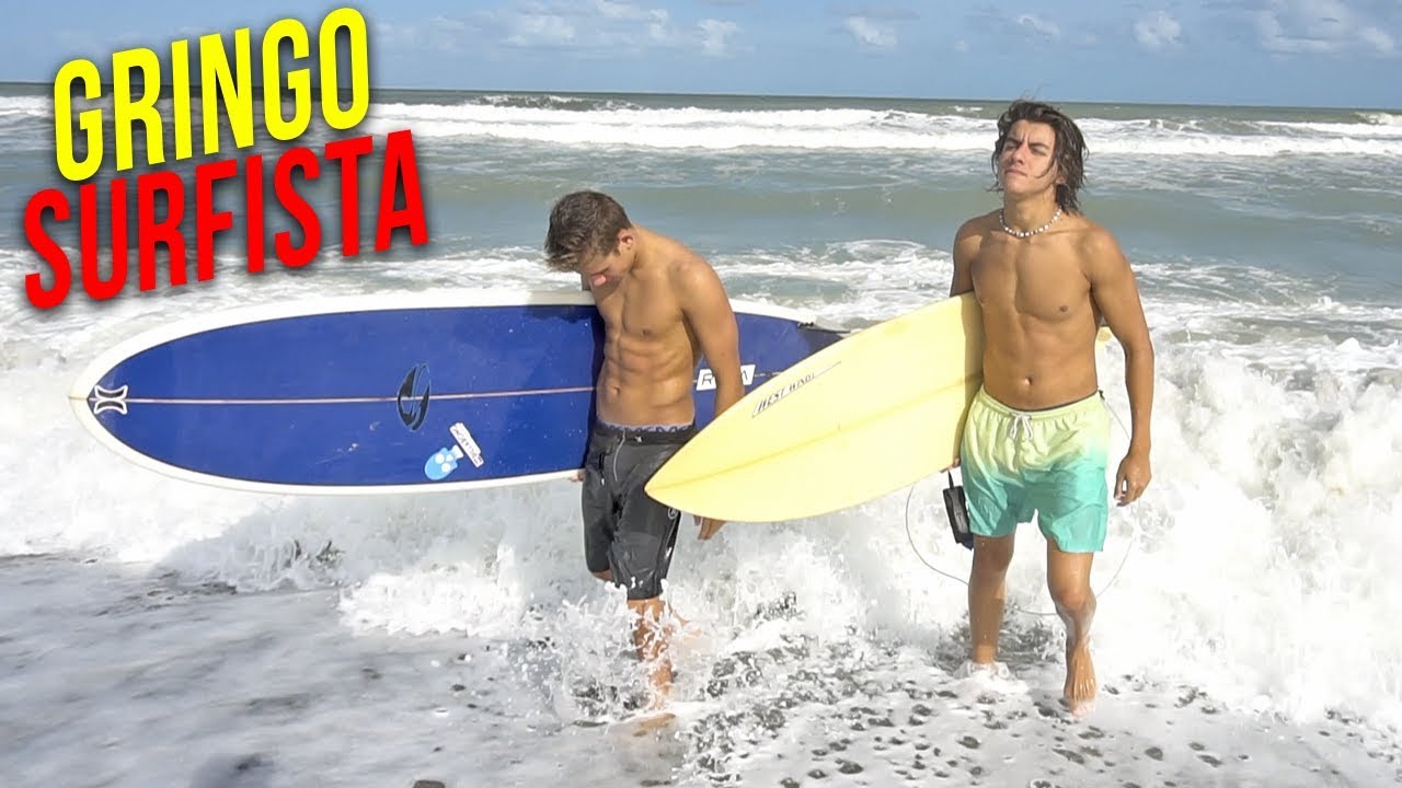 CONHECI UM GRINGO SURFANDO COM MEU IRMÃO !!! ‹ Lorenzo Franco ›