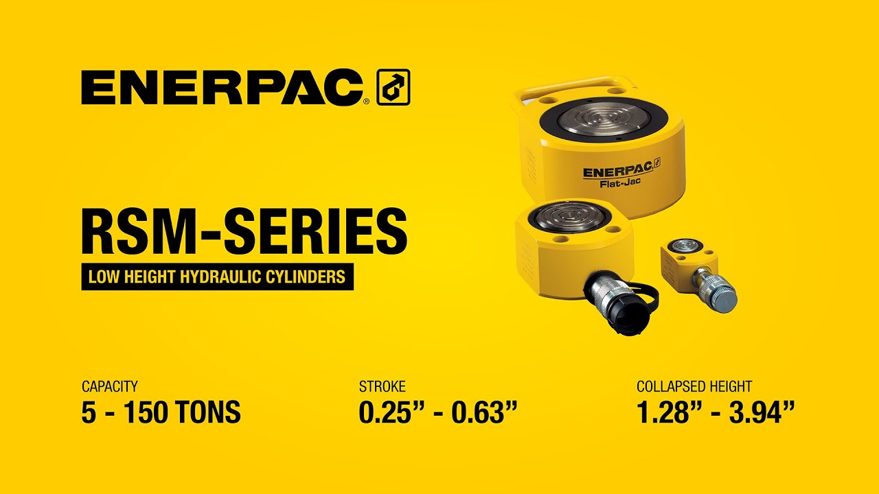 RSM-Series Low Height Hydraulic Cylinders  | Enerpac