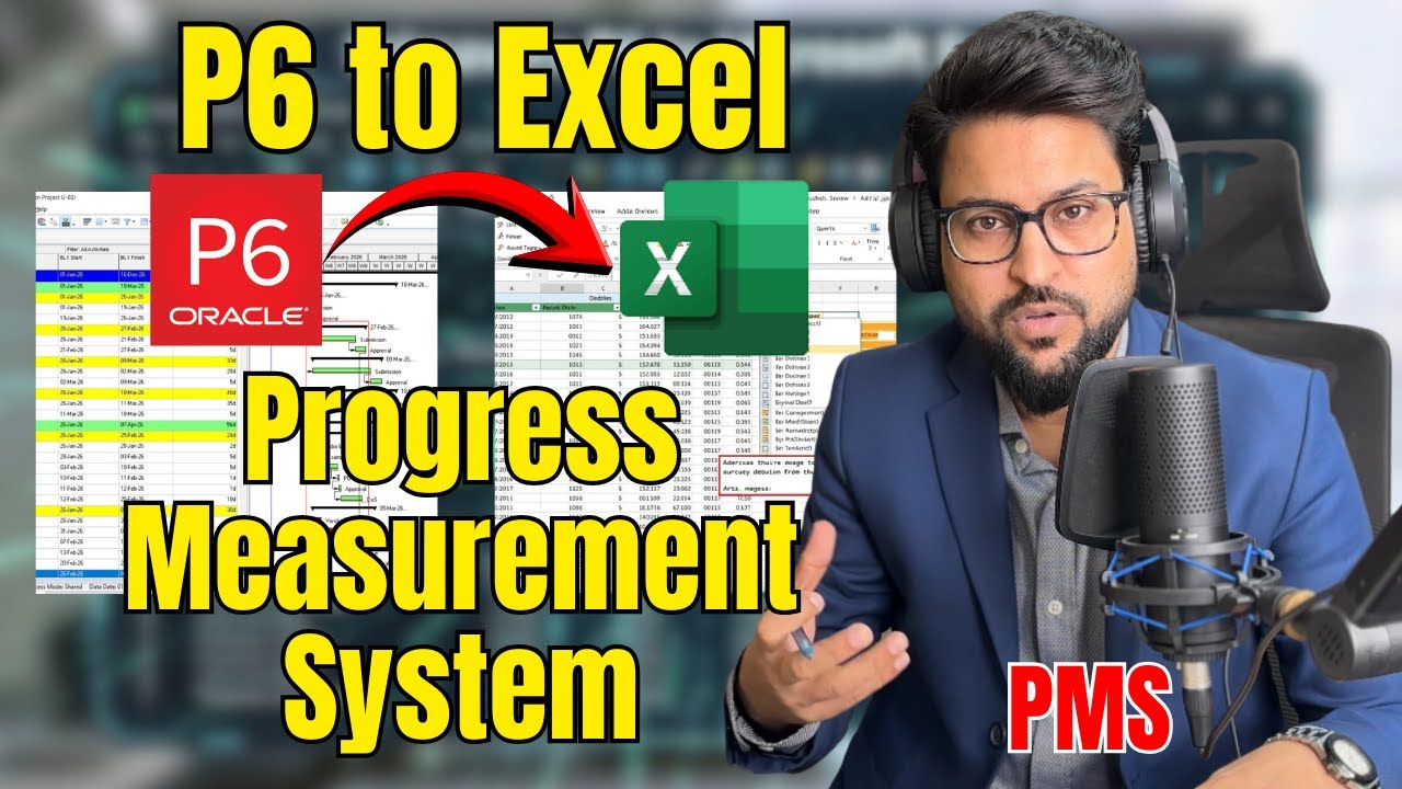 Как подготовить систему измерения прогресса (PMS) на основе Excel | Primavera P6 в Excel