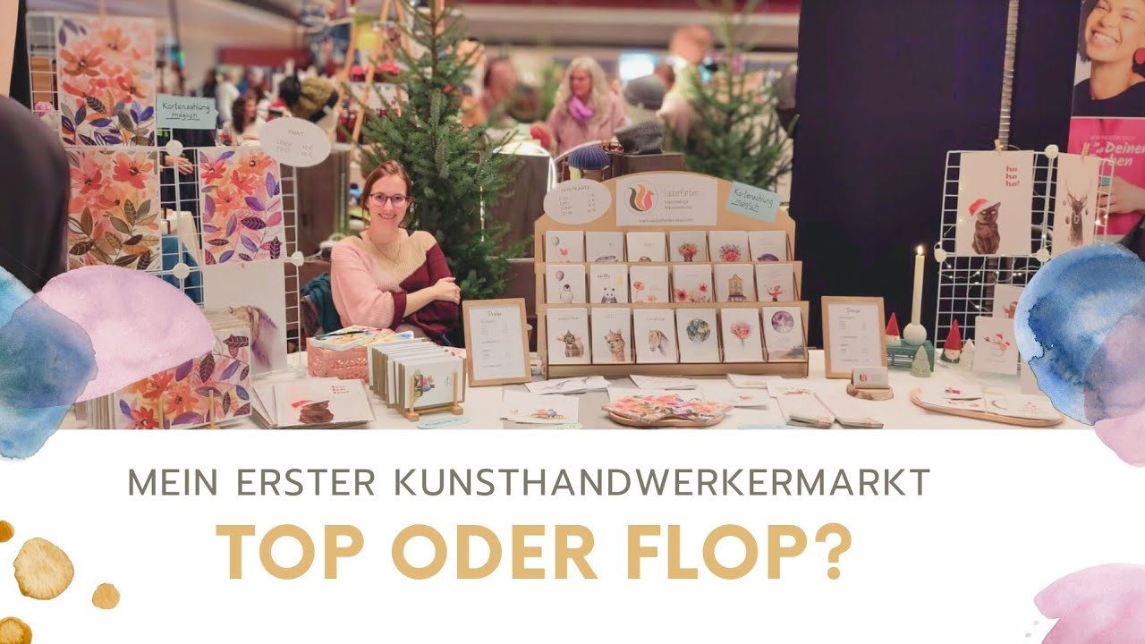 Vorbereitung, Verkauf und die Frage: War ich erfolgreich? | Mein erster Stand auf einem Kunst Markt