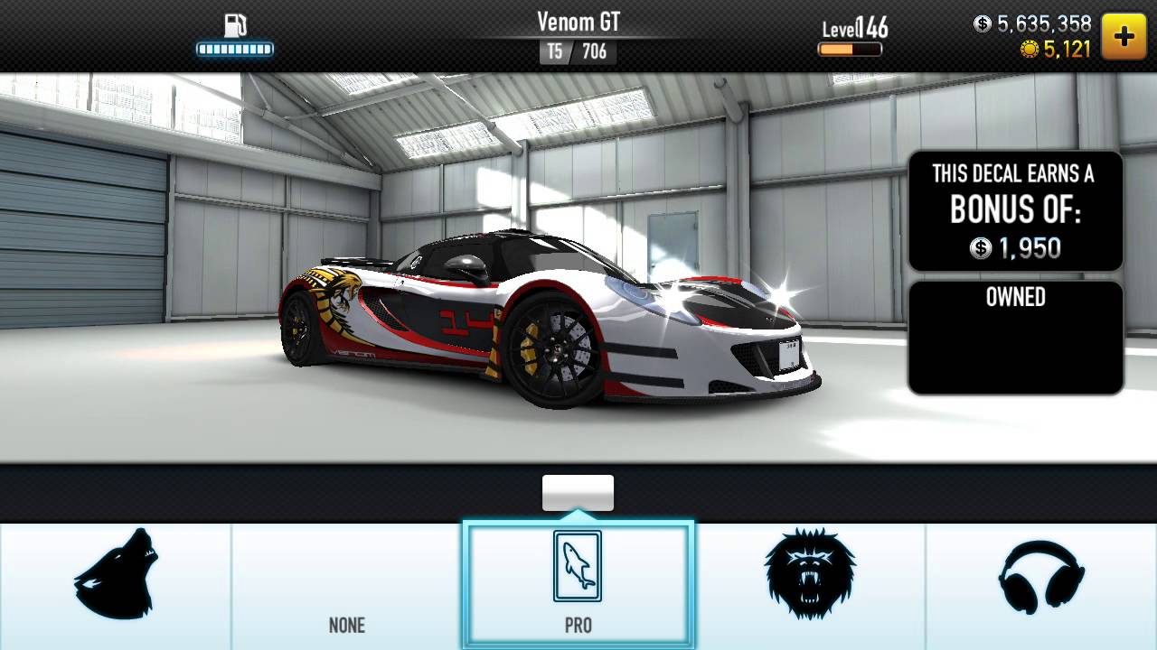 CSR Racing: Hennessey Venom GT Prize Car