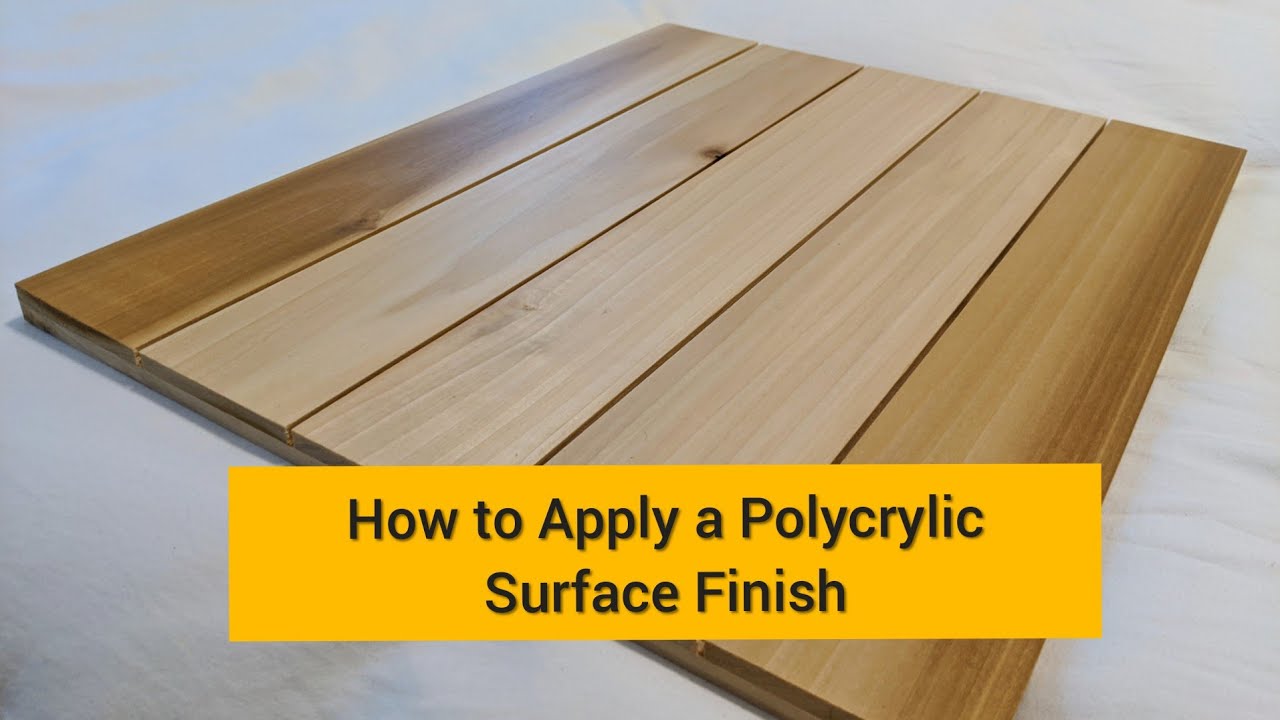 How to Apply a Polycrylic Surface Finish