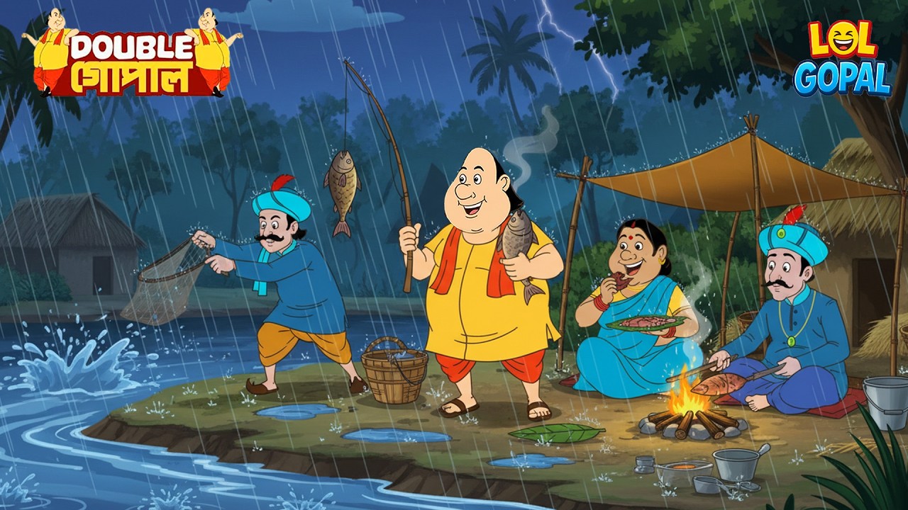 বিদ্যুৎ, বৃষ্টি আর গোপালের ঝলকানি | Gopal Bhar (Bengali) | গোপালভাঁড় | Fun With Gopal | New Episode