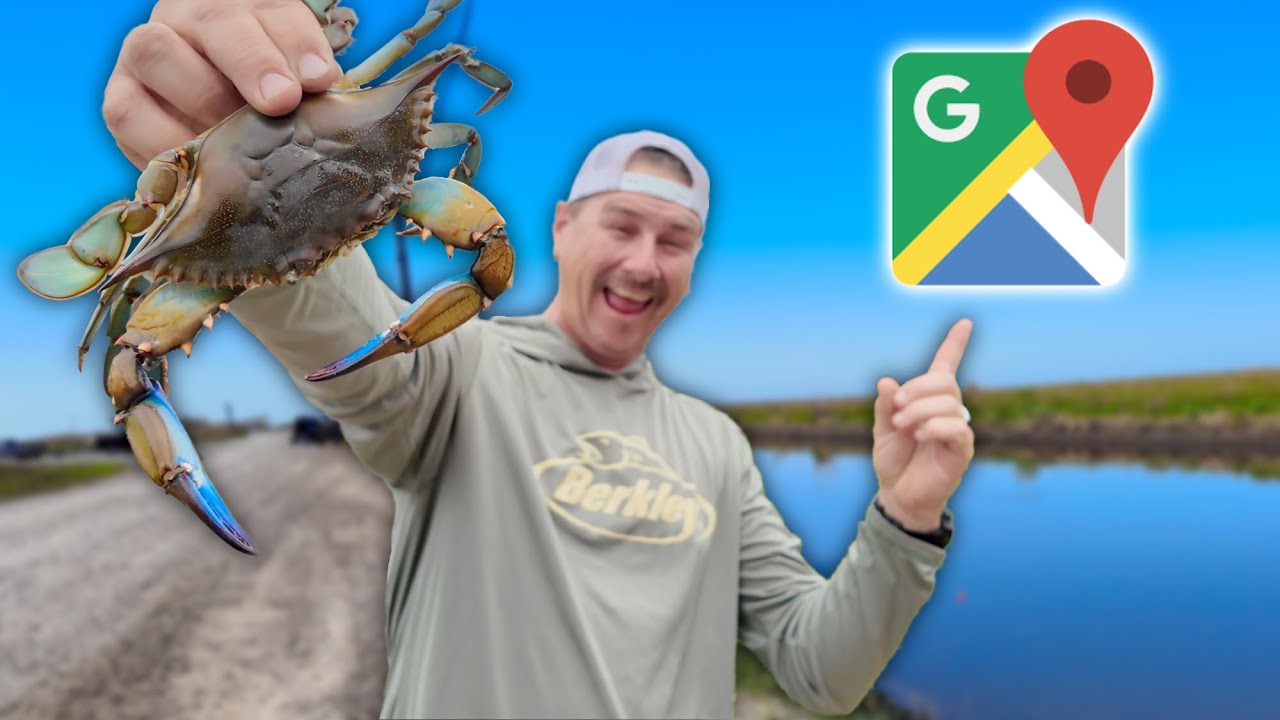 Using GOOGLE MAPS to find New CRABBING Spots