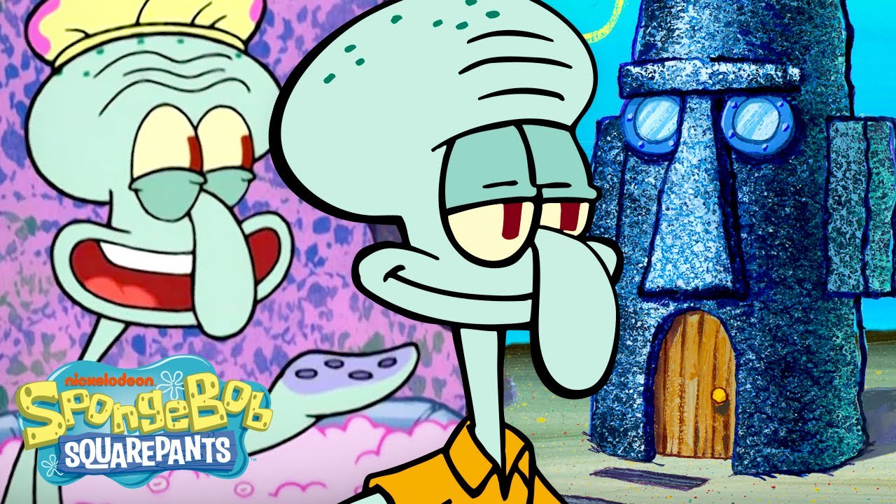 60 MINUTES Inside Squidward’s House 🎨 | SpongeBob