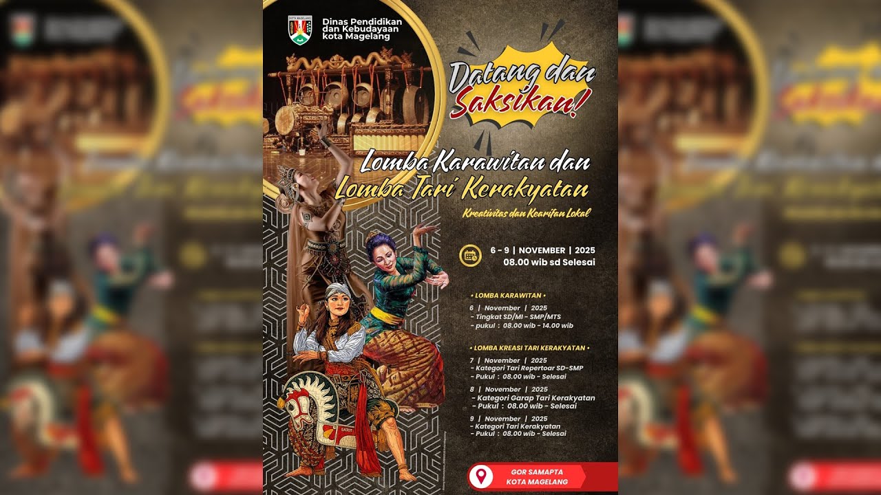 LOMBA KARAWITAN DAN LOMBA TARI KERAKYATAN  TINGKAT SMP "Kreatifitas dan Kearifan Lokal"