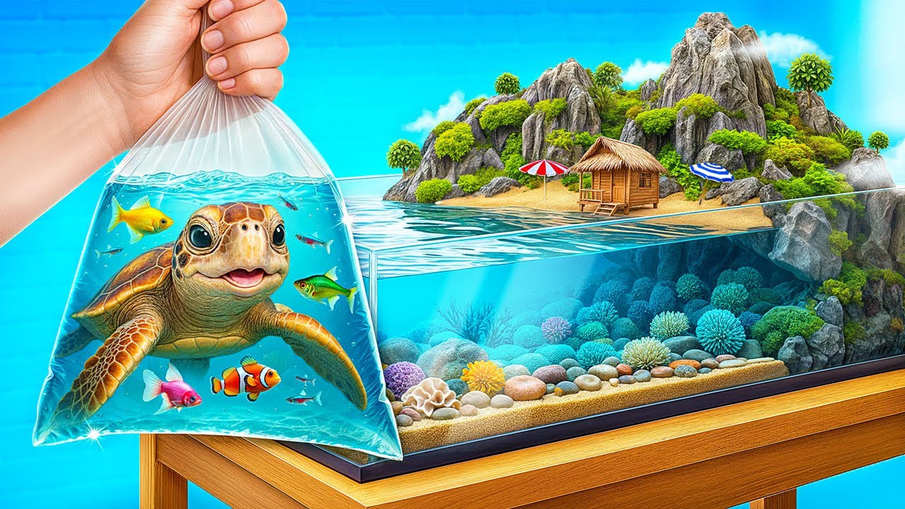 Kami Bikin Akuarium Untuk Ikan Dan Kura-Kura