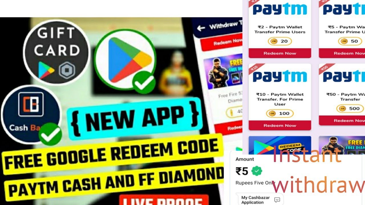 New earning app // minimum withdraw 2rupee // Cash bazer app