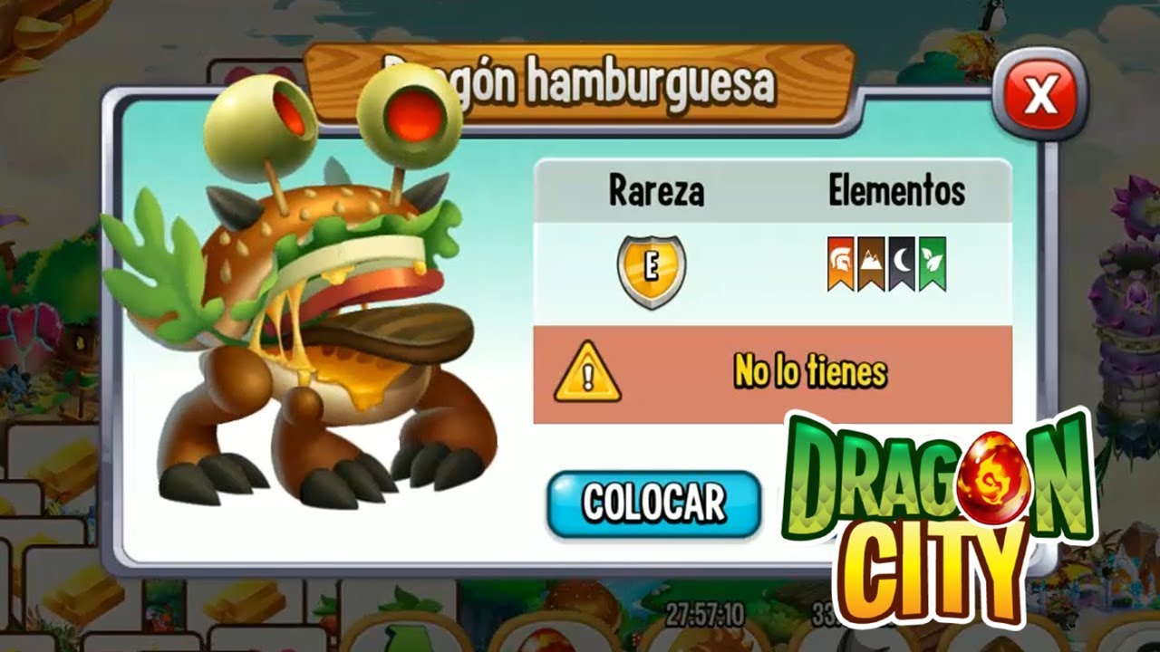 MI NUEVO DRAGÓN HAMBURGUESA - Dragon City