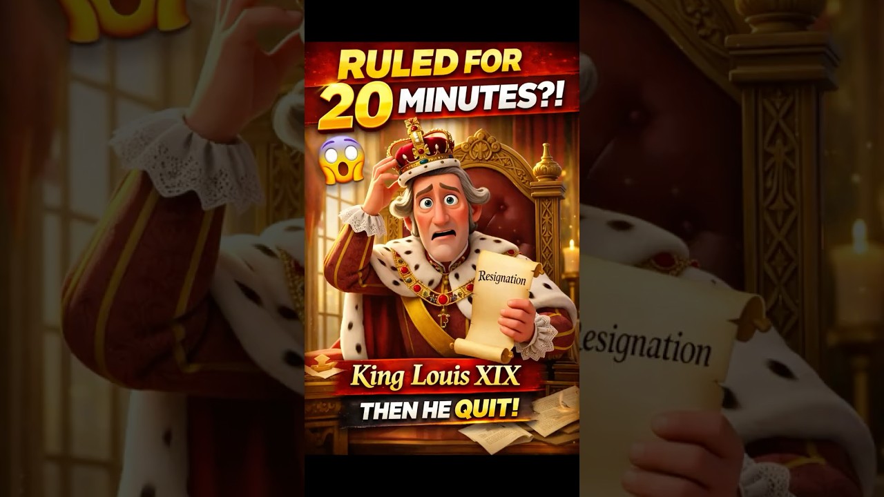 The King Who Ruled for 20 Minutes 😱 | Shortest Reign in History
