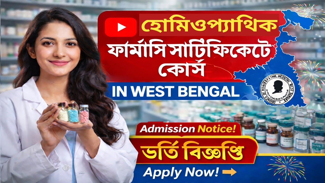 West Bengal Homeopathic Pharmacy Certificate Course