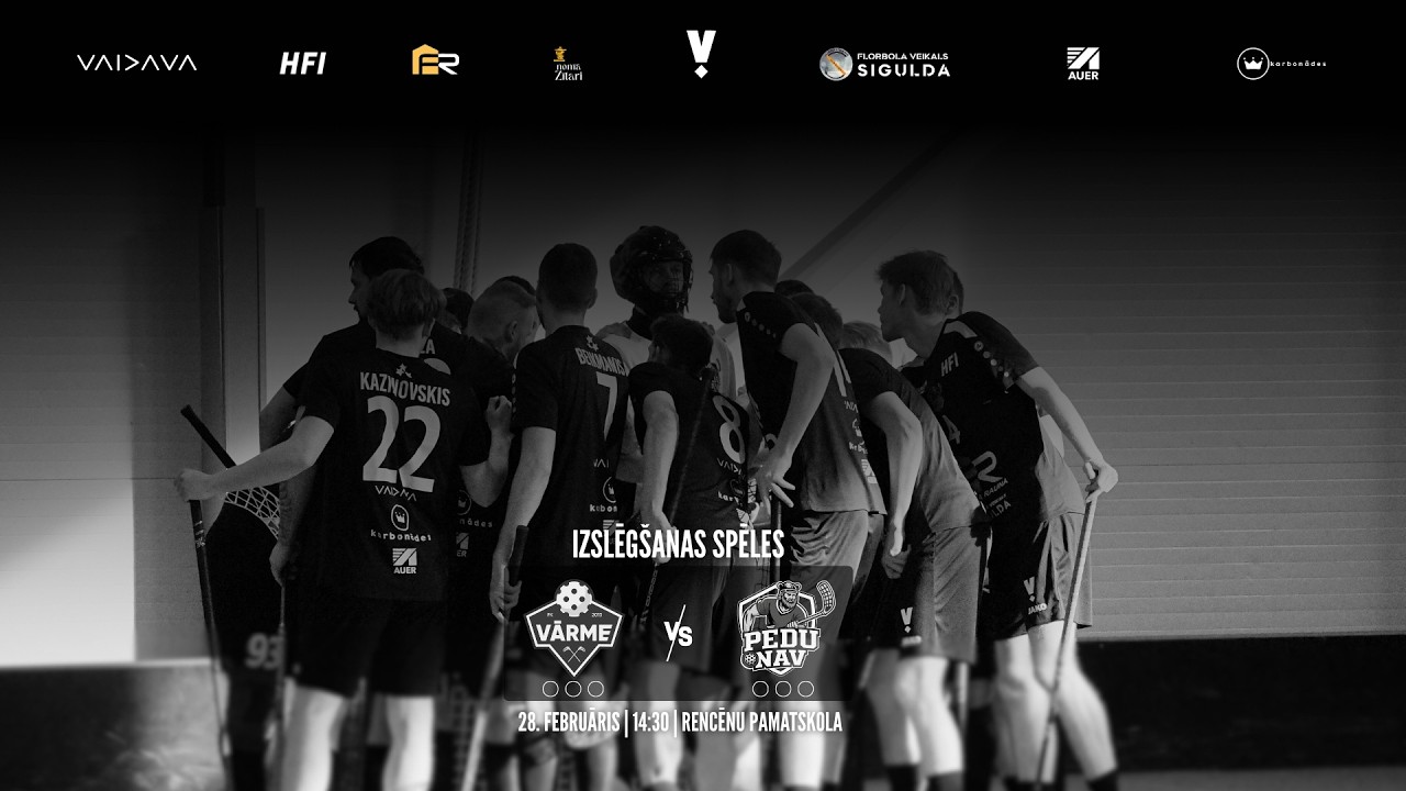 PĒDU NAV VS FK VĀRME/PRODUS | PLAYOFF - Latvijas čempionāts florbolā 2. līga