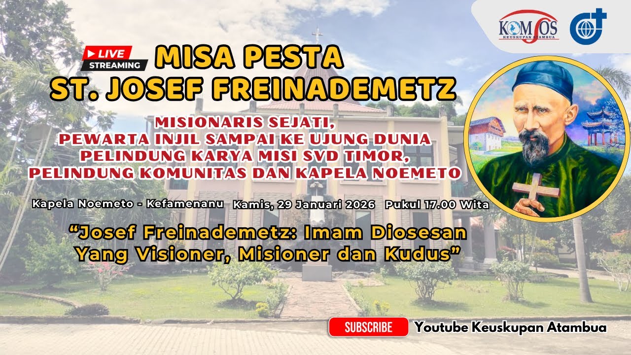 MISA PESTA SANTO JOSEF FREINADEMETZ  KAPELA NOEMETO  KEFAMENANU  29 JANUARI 2026