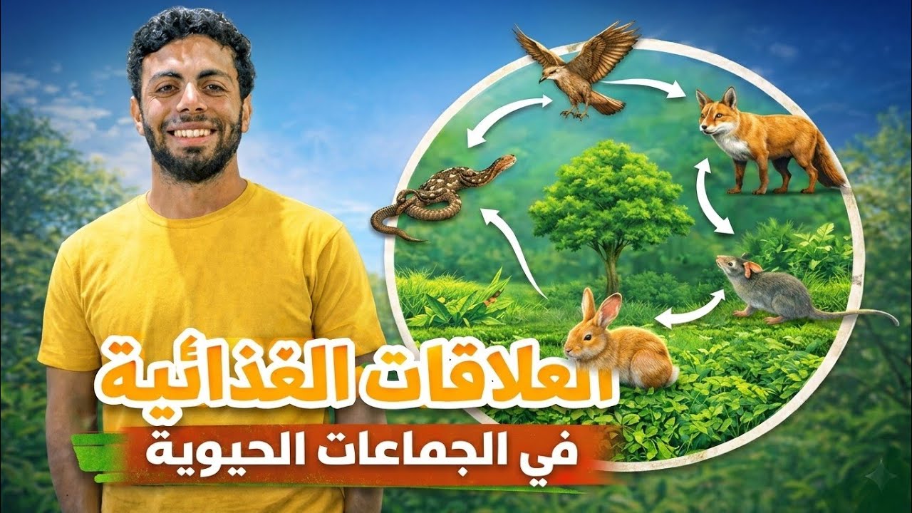 العلاقات الغذائية فى الجماعات الحيوية (اولى اعدادى )