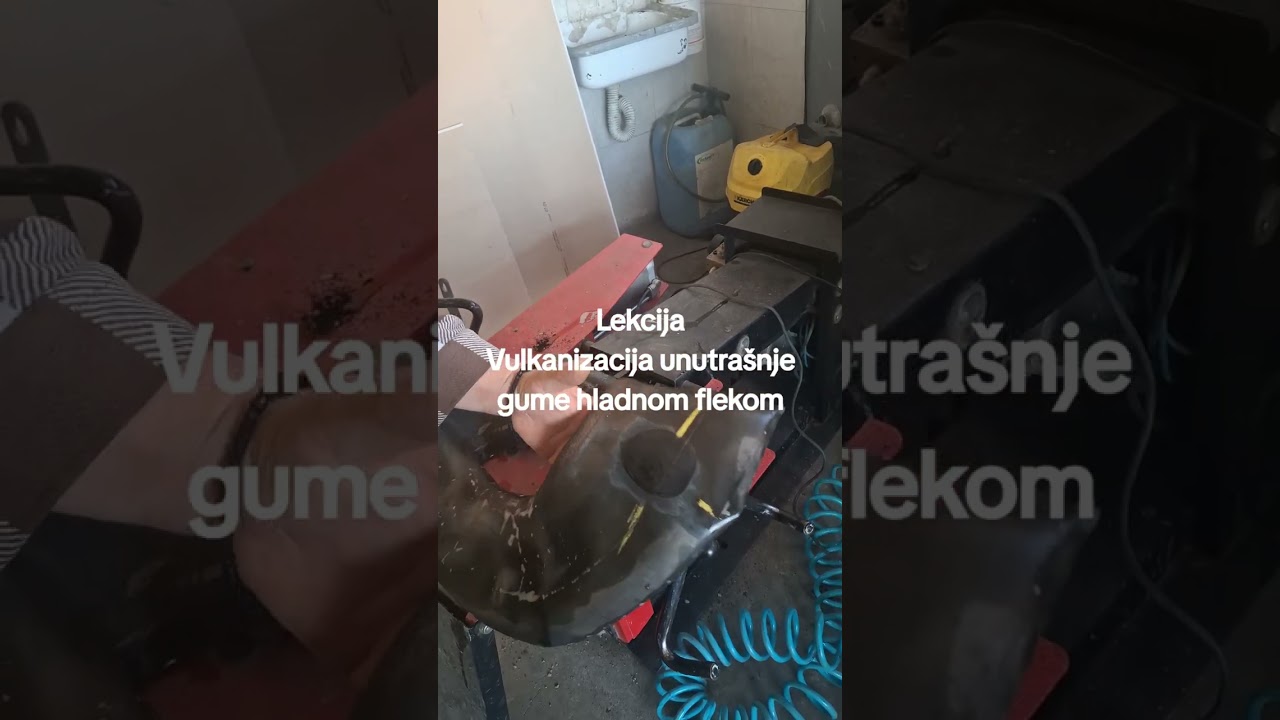 Vulkanizacija unutrašnje gume hladnom Tip-Top flekom