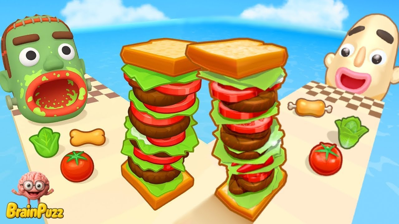 Sandwich Runner VS Burger Master PART 2 - All Level Gameplay Walkthrough HUGE NEW APK UPDATE