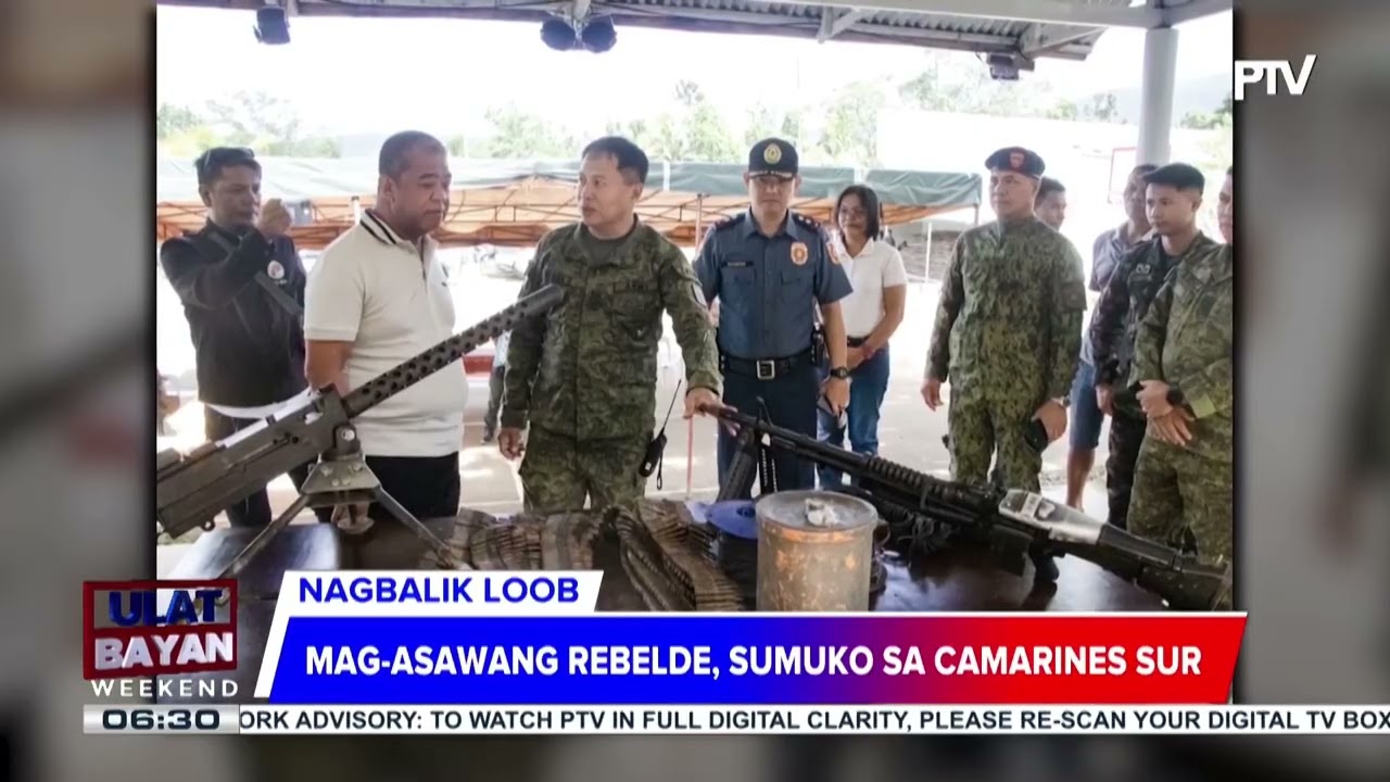 #UlatBayanWeekend | Mag-asawang rebelde, sumuko sa Camarines Sur | Connie Calipay