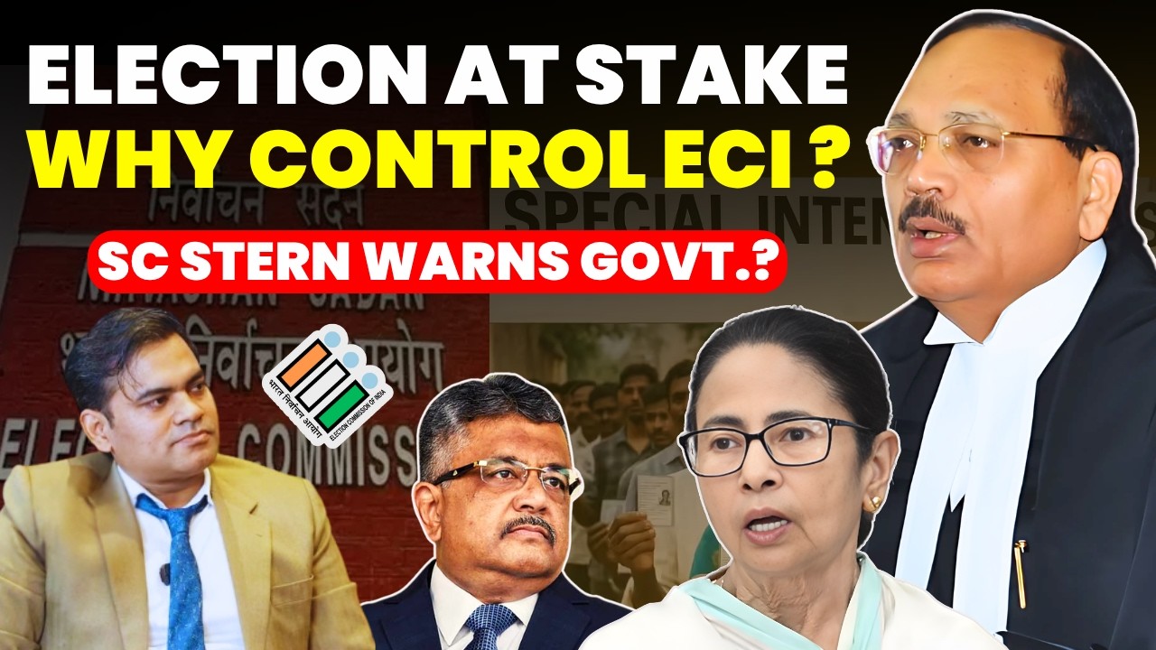 ELECTION AT STAKE...WHY CONTROL ECI? SC STERN WARNS GOVT.? #electioncommissionofindia #supremecourt