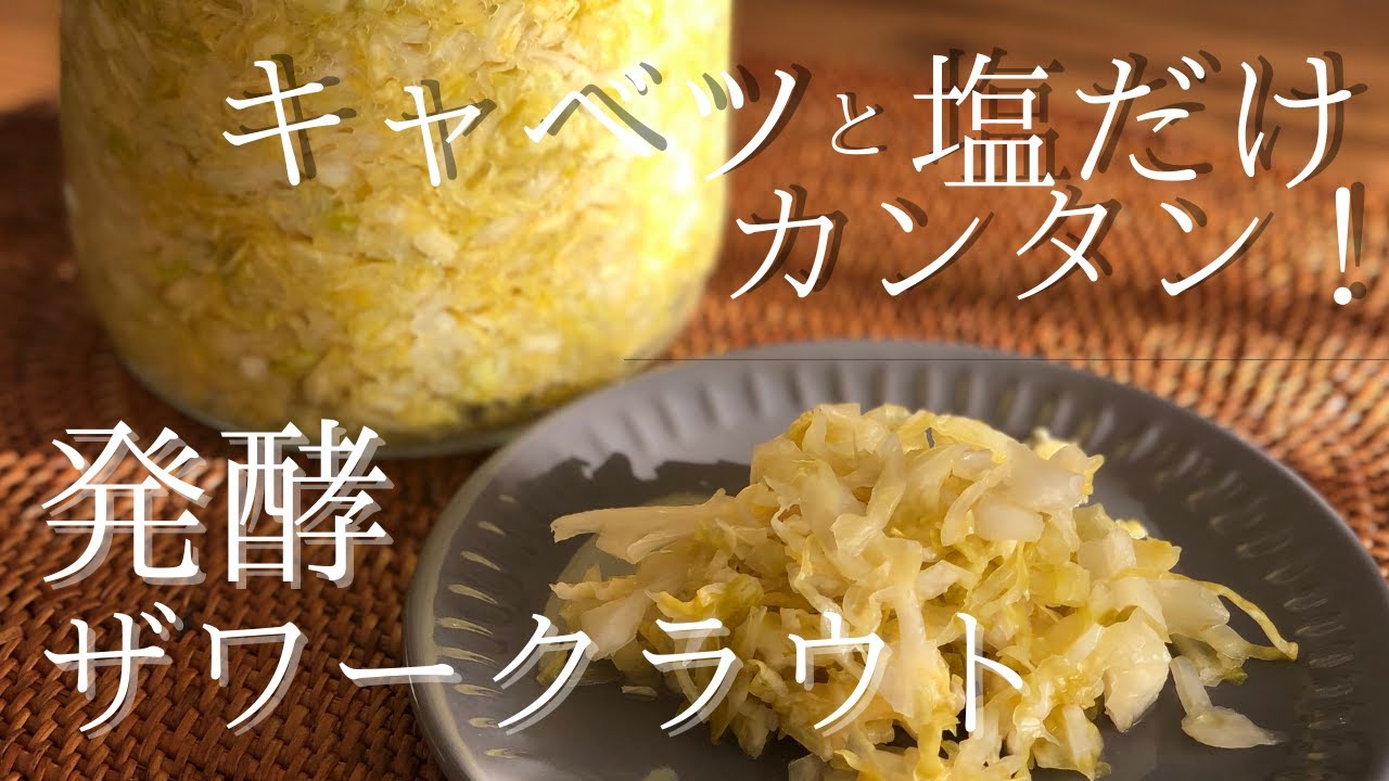 腸活にぴったり！本格的だけど簡単！失敗しない【発酵ザワークラウト】作り方
